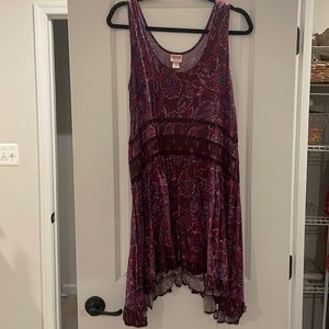 Mossimo purple high low sleeveless dress